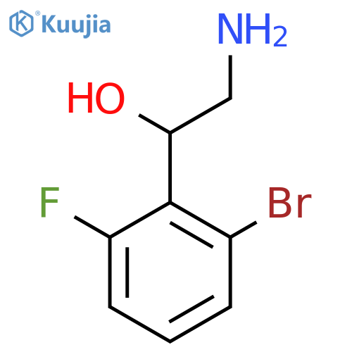 2-amino-1-(2-bromo-6-fluorophenyl)ethan-1-ol structure