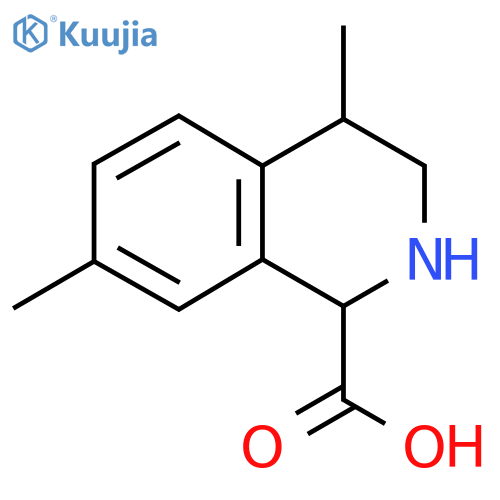 4,7-Dimethyl-1,2,3,4-tetrahydroisoquinoline-1-carboxylic acid structure
