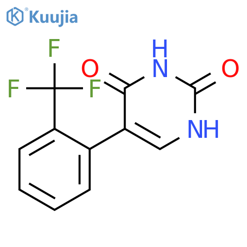 2,4(1H,3H)-Pyrimidinedione, 5-[2-(trifluoromethyl)phenyl]- structure