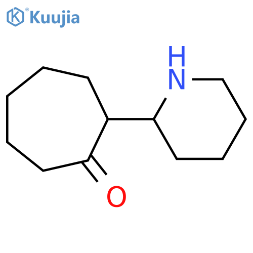 2-(Piperidin-2-yl)cycloheptan-1-one structure