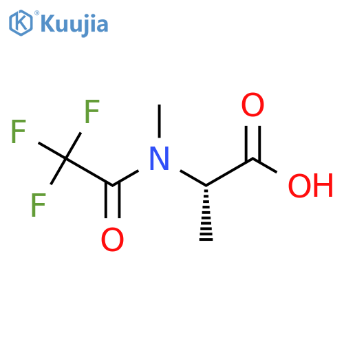 (2S)-2-(2,2,2-trifluoro-N-methylacetamido)propanoic acid structure