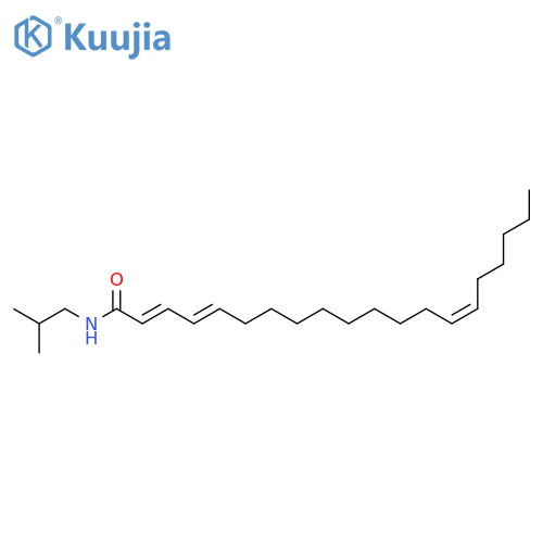 2,4,14-Eicosatrienamide, N-(2-methylpropyl)-, (E,E,Z)- structure