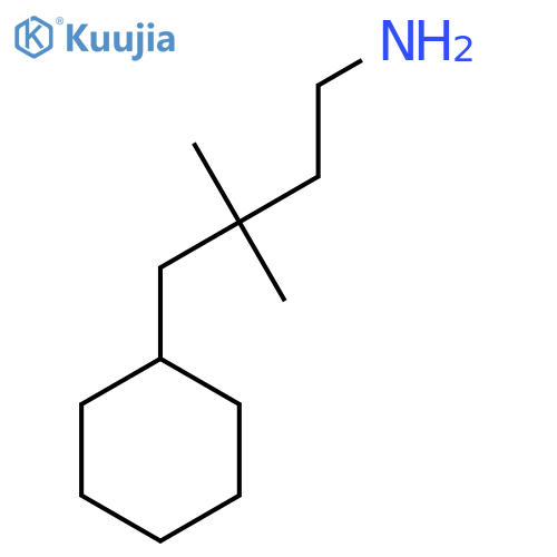 4-Cyclohexyl-3,3-dimethylbutan-1-amine structure