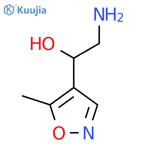 2-amino-1-(5-methyl-1,2-oxazol-4-yl)ethan-1-ol structure