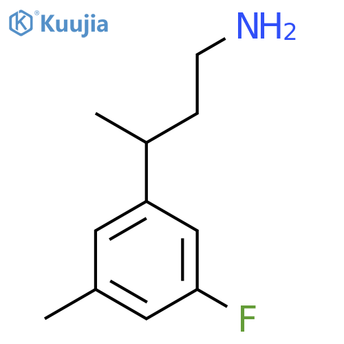 3-(3-fluoro-5-methylphenyl)butan-1-amine structure