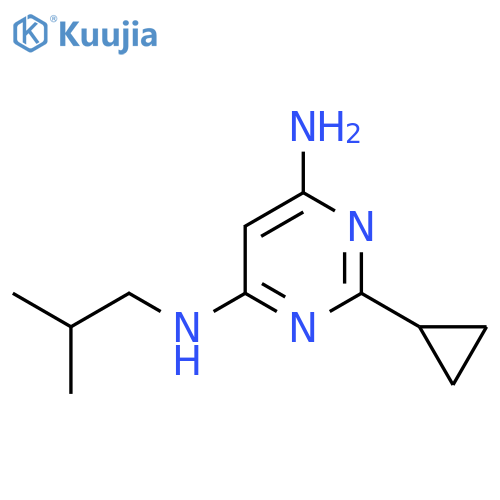 2-cyclopropyl-N4-isobutylpyrimidine-4,6-diamine structure