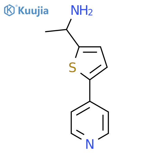1-(5-(Pyridin-4-yl)thiophen-2-yl)ethan-1-amine structure
