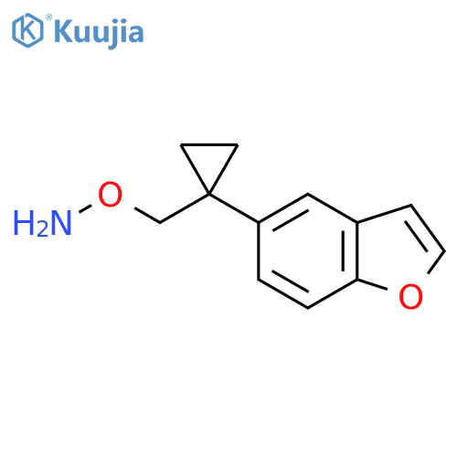 O-{1-(1-benzofuran-5-yl)cyclopropylmethyl}hydroxylamine structure