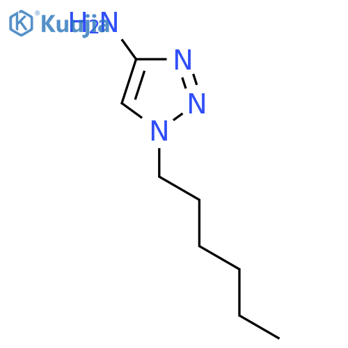 1-Hexyl-1h-1,2,3-triazol-4-amine structure