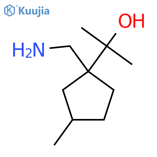 2-[1-(Aminomethyl)-3-methylcyclopentyl]propan-2-OL structure