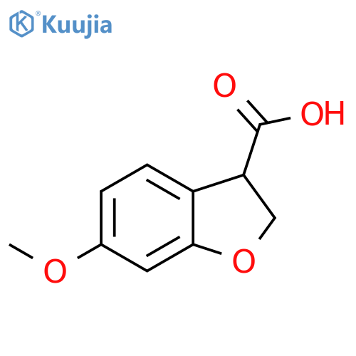 3-Benzofurancarboxylic acid, 2,3-dihydro-6-methoxy- structure