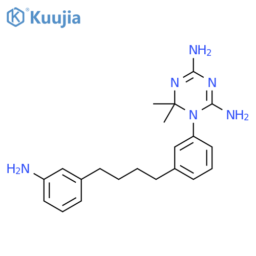1,3,5-Triazine-2,4-diamine,1-[3-[4-(3-aminophenyl)butyl]phenyl]-1,6-dihydro-6,6-dimethyl- structure