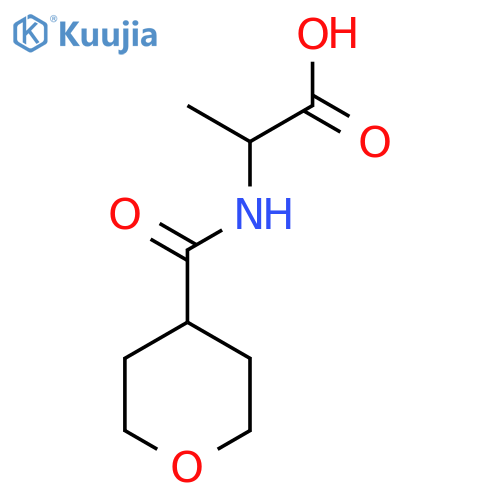 2-[(oxan-4-yl)formamido]propanoic acid structure