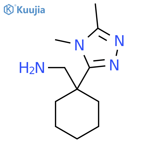 [1-(dimethyl-4H-1,2,4-triazol-3-yl)cyclohexyl]methanamine structure