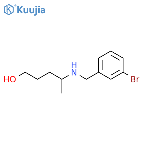 4-{(3-bromophenyl)methylamino}pentan-1-ol structure