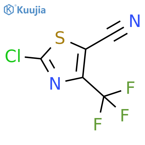 2-Chloro-4-(trifluoromethyl)thiazole-5-carbonitrile structure