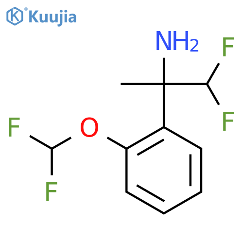 2-2-(difluoromethoxy)phenyl-1,1-difluoropropan-2-amine structure