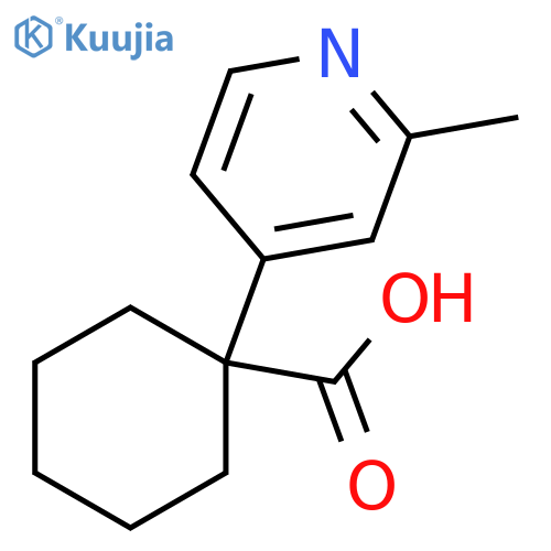 1-(2-methylpyridin-4-yl)cyclohexane-1-carboxylic acid structure