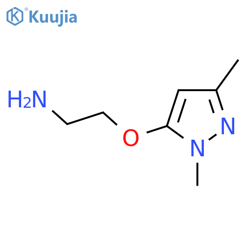 2-(1,3-dimethyl-1H-pyrazol-5-yl)oxyethan-1-amine structure