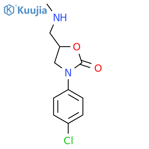 3-(4-Chlorophenyl)-5-[(methylamino)methyl]-1,3-oxazolidin-2-one structure