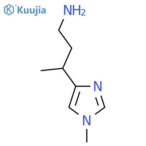 3-(1-methyl-1H-imidazol-4-yl)butan-1-amine structure