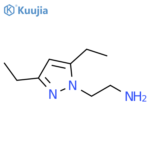 2-(3,5-diethyl-1H-pyrazol-1-yl)ethan-1-amine structure