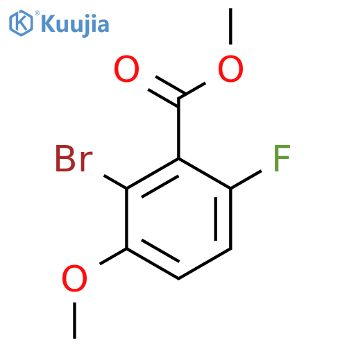 Benzoic acid, 2-bromo-6-fluoro-3-methoxy-, methyl ester structure