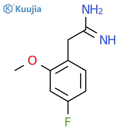 2-(4-fluoro-2-methoxyphenyl)ethanimidamide structure