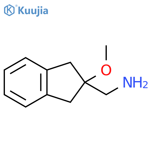 (2-methoxy-2,3-dihydro-1H-inden-2-yl)methanamine structure