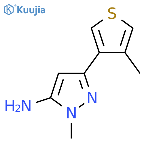 1-Methyl-3-(4-methylthiophen-3-yl)-1H-pyrazol-5-amine structure