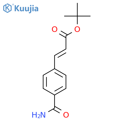tert-butyl (2E)-3-(4-carbamoylphenyl)prop-2-enoate structure
