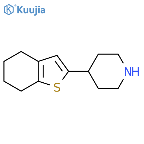 4-(4,5,6,7-tetrahydro-1-benzothiophen-2-yl)piperidine structure