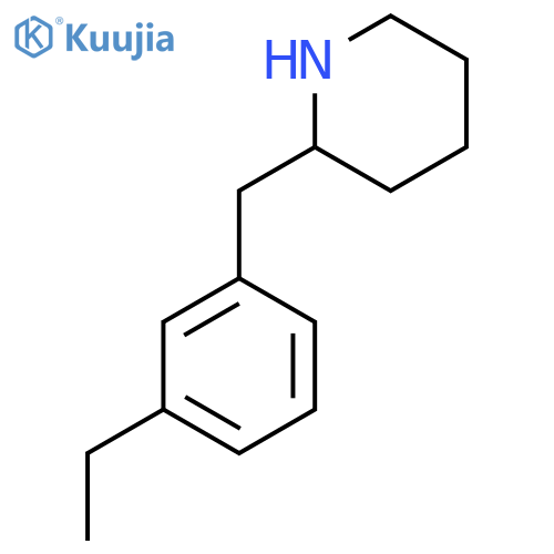 2-(3-ethylphenyl)methylpiperidine structure