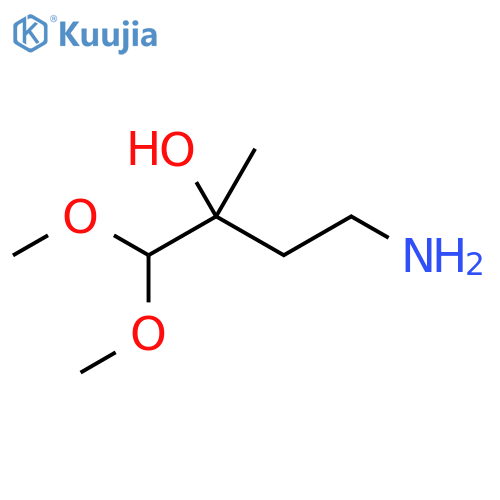 4-Amino-1,1-dimethoxy-2-methylbutan-2-ol structure