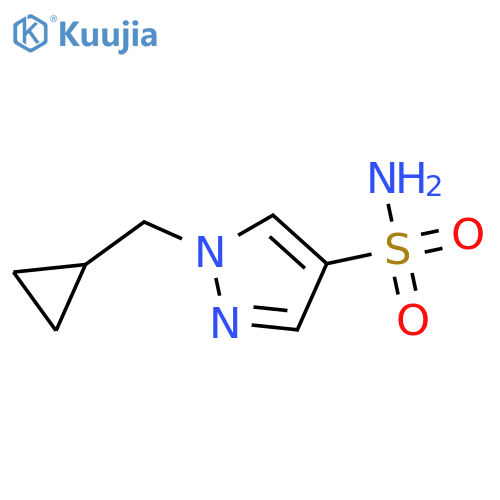 1-(cyclopropylmethyl)-1H-pyrazole-4-sulfonamide structure