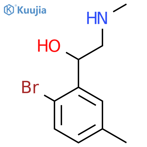 1-(2-bromo-5-methylphenyl)-2-(methylamino)ethan-1-ol structure