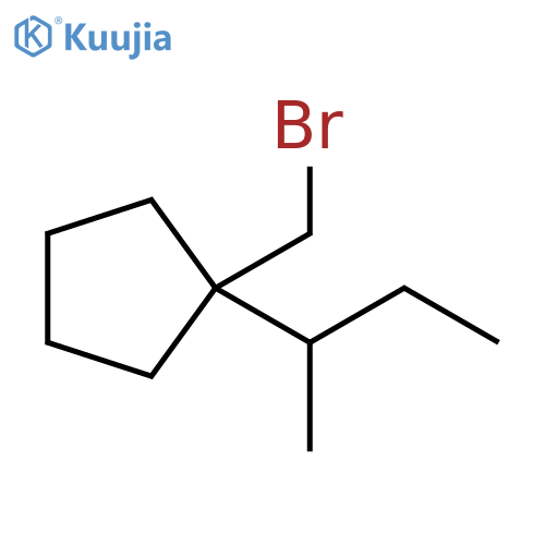 Cyclopentane, 1-(bromomethyl)-1-(1-methylpropyl)- structure