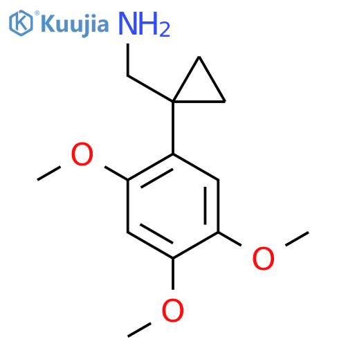 1-(2,4,5-trimethoxyphenyl)cyclopropylmethanamine structure