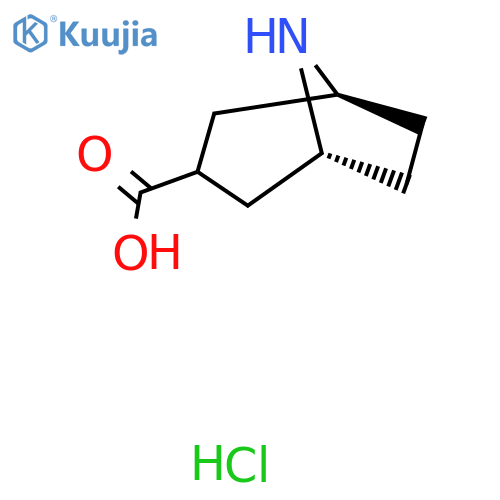 Exo-8-Azabicyclo[3.2.1]octane-3-carboxylic acid hydrochloride structure