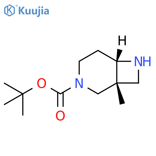 3,7-Diazabicyclo[4.2.0]octane-3-carboxylic acid, 1-methyl-, 1,1-dimethylethyl ester, (1R,6S)- structure