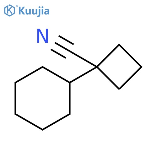 1-cyclohexylcyclobutane-1-carbonitrile structure
