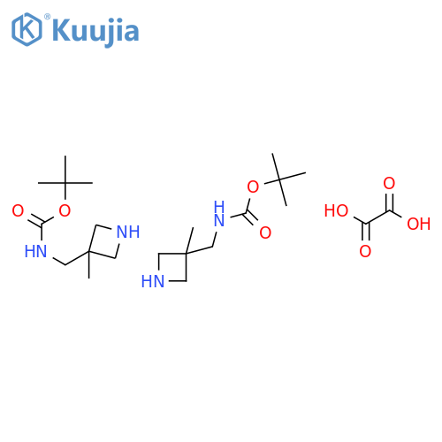 tert-Butyl ((3-methylazetidin-3-yl)methyl)carbamate oxalate(2:1) structure
