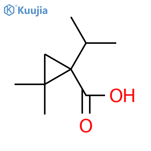 2,2-dimethyl-1-(propan-2-yl)cyclopropane-1-carboxylic acid structure