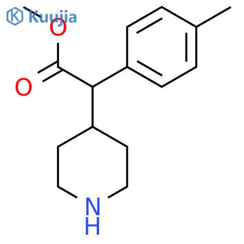 Methyl 2-(4-methylphenyl)-2-(piperidin-4-yl)acetate structure