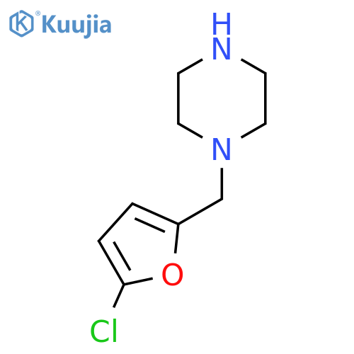 1-(5-chlorofuran-2-yl)methylpiperazine structure
