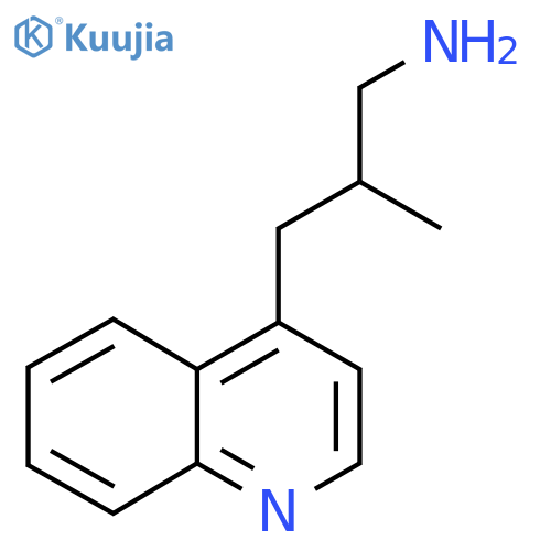2-Methyl-3-(quinolin-4-yl)propan-1-amine structure