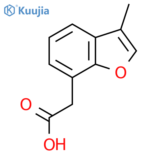 2-(3-Methyl-1-benzofuran-7-yl)acetic acid structure