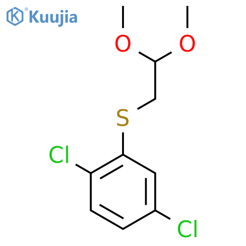 1,4-Dichloro-2-(2,2-dimethoxyethylsulfanyl)benzene structure