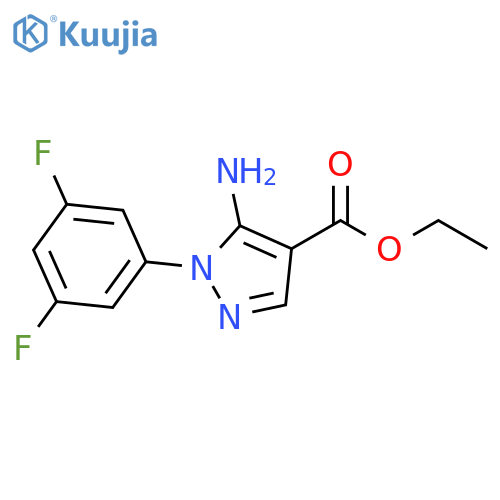 ethyl 5-amino-1-(3,5-difluorophenyl)-1H-pyrazole-4-carboxylate structure