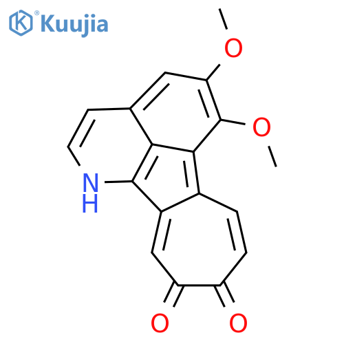 10H-Azuleno[1,2,3-ij]isoquinolin-10-one,9-hydroxy-5,6-dimethoxy- structure